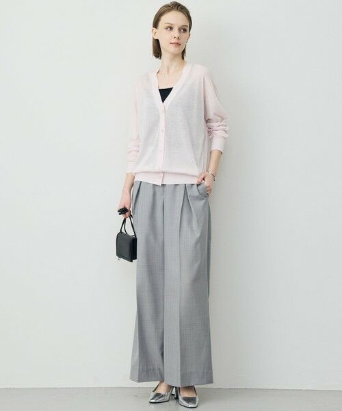 ICB / アイシービー カーディガン・ボレロ | リネンブレンドシアー カーディガン | 詳細6