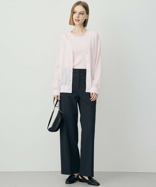 ICB / アイシービー カーディガン・ボレロ | リネンブレンドシアー カーディガン | 詳細8