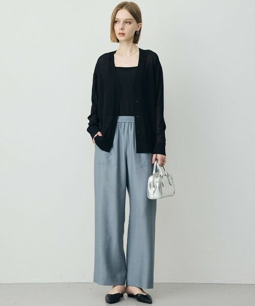 ICB / アイシービー カーディガン・ボレロ | リネンブレンドシアー カーディガン | 詳細18