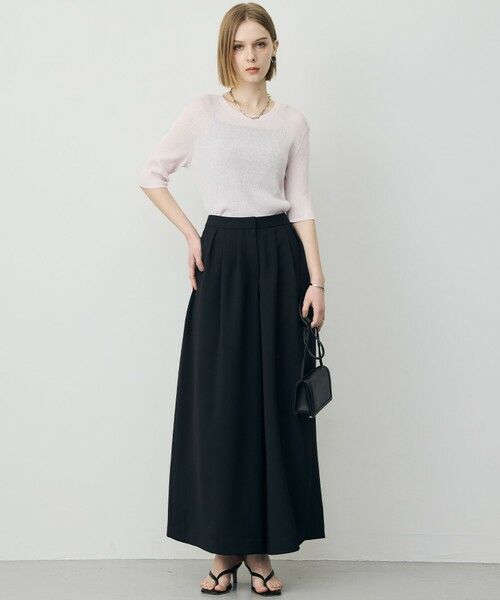 ICB / アイシービー ニット・セーター | リネンブレンドシアー クルーネックリブニット | 詳細6