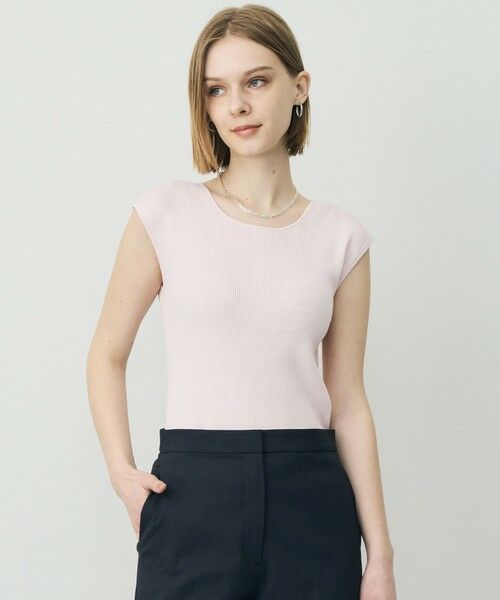 ICB / アイシービー ニット・セーター | オーガニックコットン リブニット（ライトピンク）