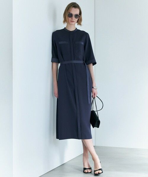 ICB / アイシービー ロング・マキシ丈ワンピース | FluidBackSatin シャツワンピース | 詳細2