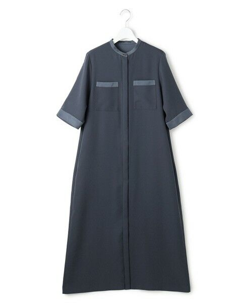 ICB / アイシービー ロング・マキシ丈ワンピース | FluidBackSatin シャツワンピース | 詳細3