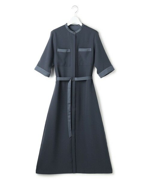 ICB / アイシービー ロング・マキシ丈ワンピース | FluidBackSatin シャツワンピース | 詳細4