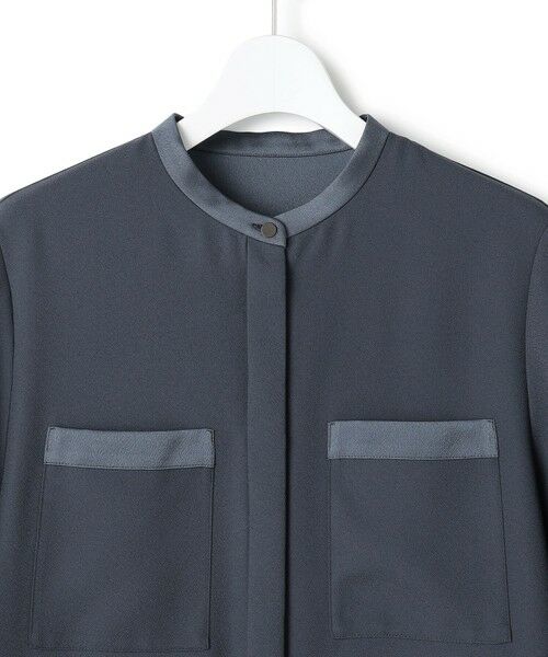 ICB / アイシービー ロング・マキシ丈ワンピース | FluidBackSatin シャツワンピース | 詳細5