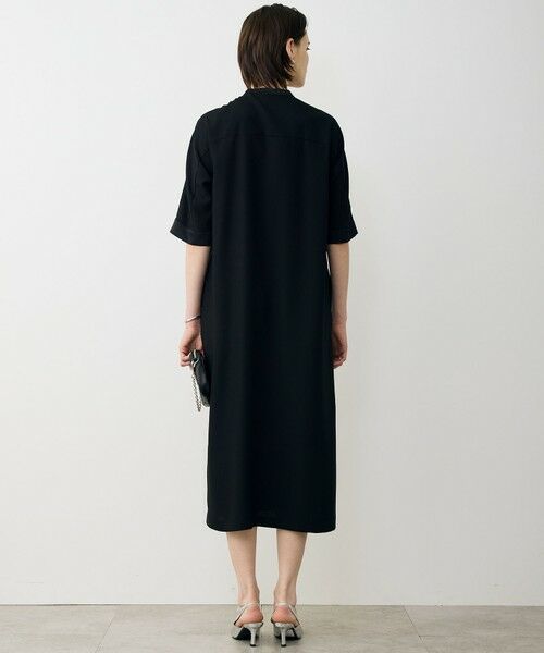 ICB / アイシービー ロング・マキシ丈ワンピース | FluidBackSatin シャツワンピース | 詳細15