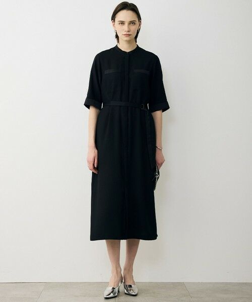 ICB / アイシービー ロング・マキシ丈ワンピース | FluidBackSatin シャツワンピース | 詳細16