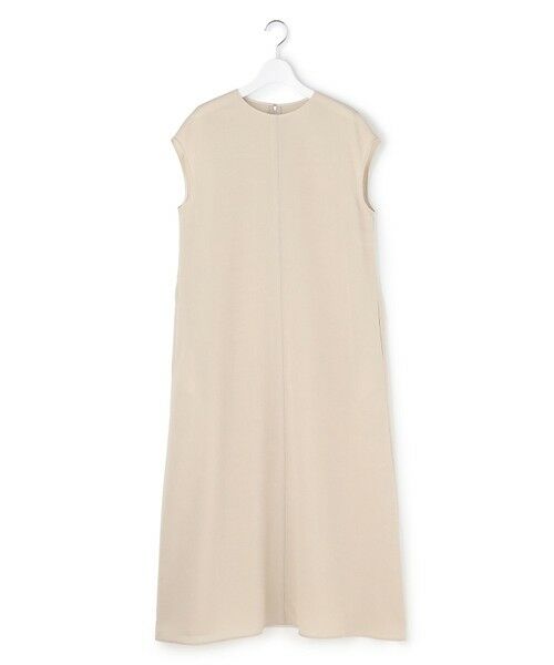 ICB / アイシービー ロング・マキシ丈ワンピース | ドライアセテートスラブ フレンチスリーブワンピース | 詳細9