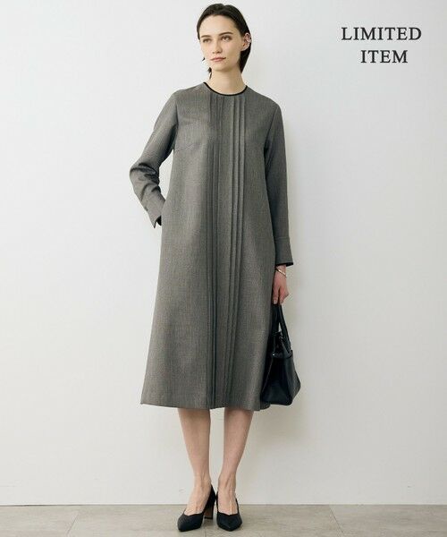 ICB / アイシービー ロング・マキシ丈ワンピース | 【WEB限定】ツイードタックワンピース | 詳細1