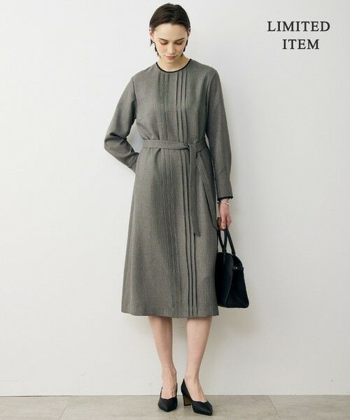 ICB / アイシービー ロング・マキシ丈ワンピース | 【WEB限定】ツイードタックワンピース | 詳細4