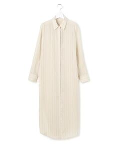 ICB / アイシービー ミニ丈・ひざ丈ワンピース | 【WEB＆一部店舗限定】PreshrunkCupraStripe シャツワンピース