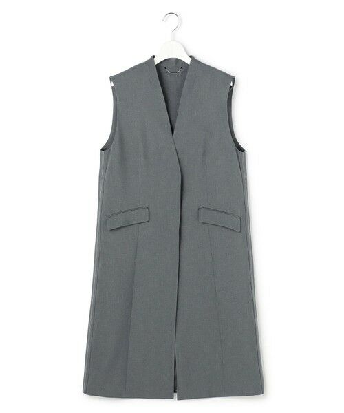 ICB / アイシービー ベスト | 【WEB＆一部店舗限定】 SerikaWorsted ノーカラーロングジレ | 詳細7