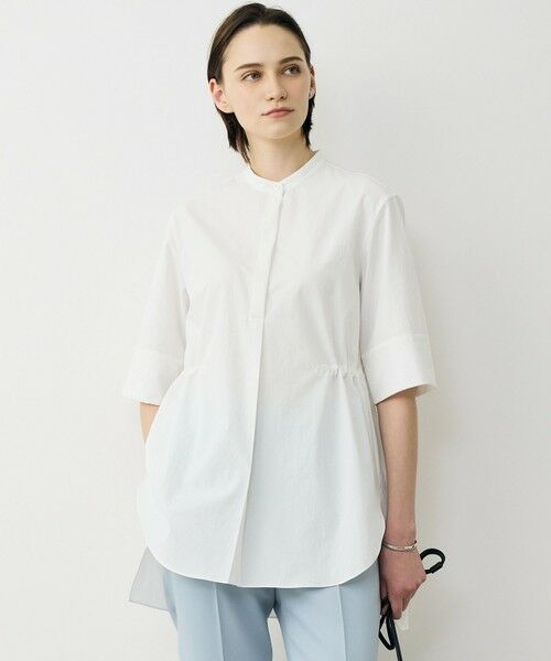 ICB / アイシービー シャツ・ブラウス | ヴィンテージスパンブロード デザインブラウス（オフホワイト）