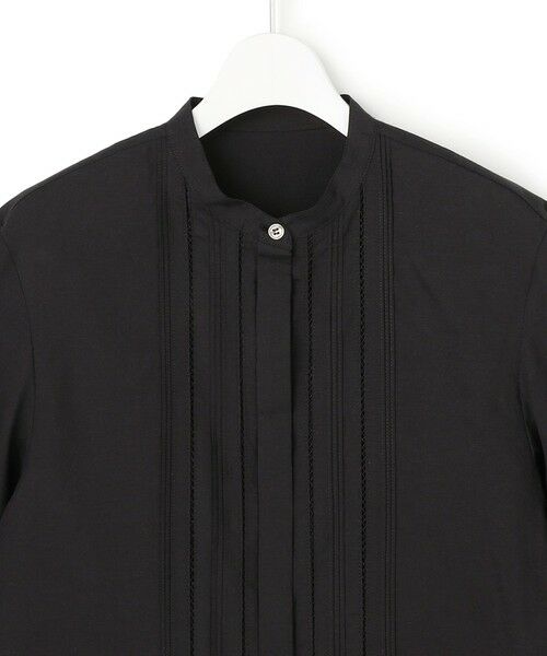 ICB / アイシービー シャツ・ブラウス | リネンスラブローン バンドカラーデザインシャツ | 詳細10