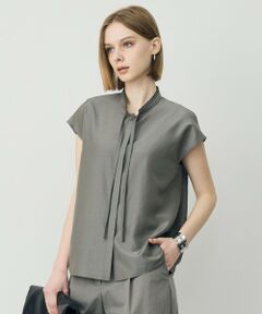 ICB / アイシービー シャツ・ブラウス | セシェシルキーローン フレンチスリーブボウタイブラウス