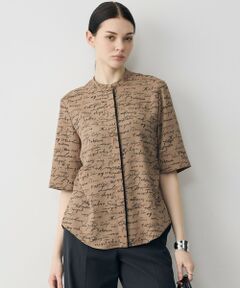 ICB / アイシービー シャツ・ブラウス | 【30th ANNIVERSARY】5cityプリント バンドカラーブラウス