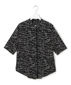 ICB / アイシービー シャツ・ブラウス | 【30th ANNIVERSARY】5cityプリント バンドカラーブラウス