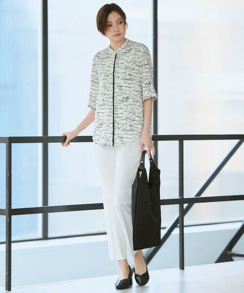 ICB / アイシービー シャツ・ブラウス | 【30th ANNIVERSARY】5cityプリント バンドカラーブラウス | 詳細1