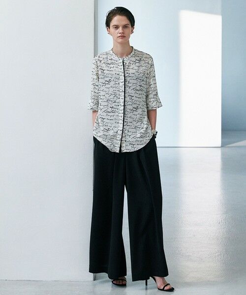 ICB / アイシービー シャツ・ブラウス | 【30th ANNIVERSARY】5cityプリント バンドカラーブラウス | 詳細3