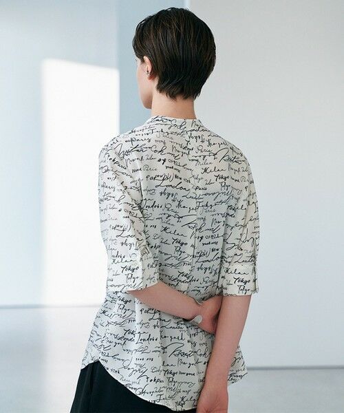 ICB / アイシービー シャツ・ブラウス | 【30th ANNIVERSARY】5cityプリント バンドカラーブラウス | 詳細5