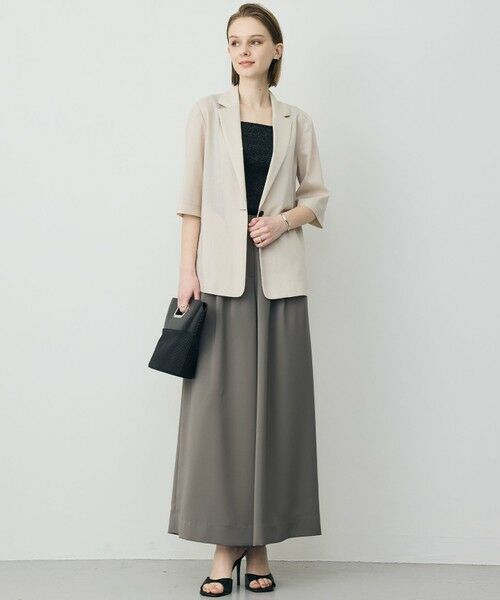 ICB / アイシービー テーラードジャケット | Peラミーシアータフタ 半袖ジャケット | 詳細2