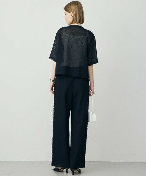 ICB / アイシービー ノーカラージャケット | サマーレノクロス ハーフスリーブジャケット | 詳細8