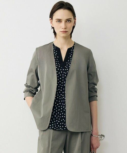 ICB / アイシービー ノーカラージャケット | 【30th ANNIVERSARY】 NEO Unleash ノーカラージャケット（スティールカーキ）