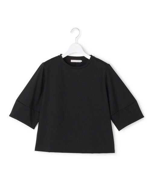 ICB / アイシービー カットソー | シャツジーナプレーディング ランタンスリーブカットソー（ブラック）