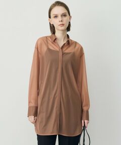 ICB / アイシービー シャツ・ブラウス | ハイゲージチュール ロングシャツ