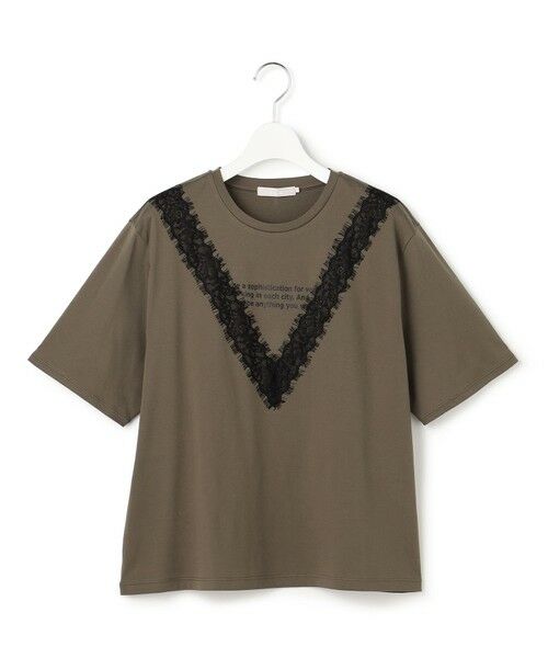 ICB / アイシービー カットソー | レースコンビ ロゴTシャツ | 詳細13