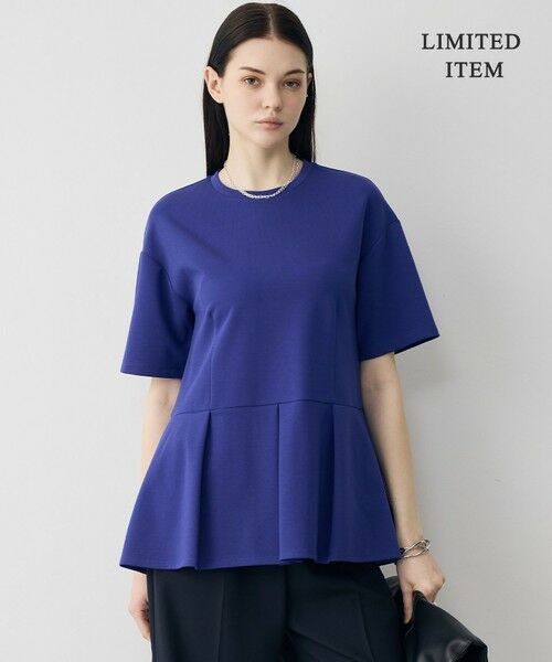 ICB / アイシービー カットソー | 【WEB限定】 ライトダンボール ペプラムプルオーバー（ブルー）