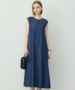 ICB / アイシービー ロング・マキシ丈ワンピース | ナチュラルソフトデニム ノースリーブワンピース