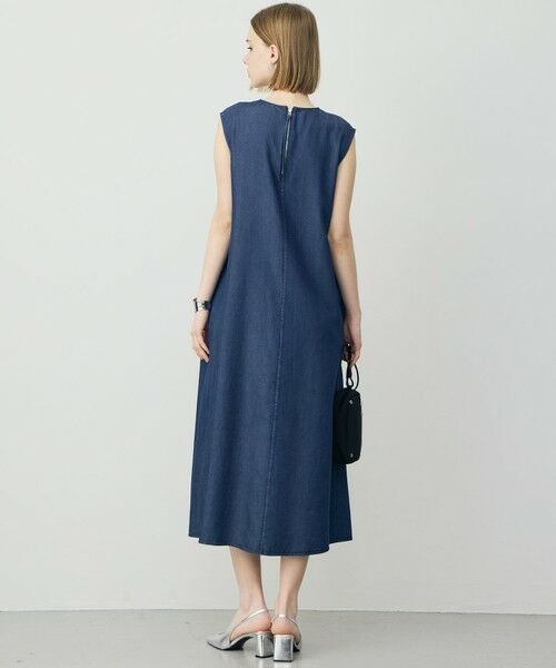 ICB / アイシービー ロング・マキシ丈ワンピース | ナチュラルソフトデニム ノースリーブワンピース | 詳細3