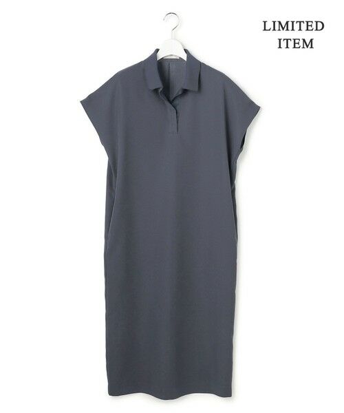 ICB / アイシービー ロング・マキシ丈ワンピース | 【WEB限定】FluidBackSatin ニット衿シャツワンピース | 詳細3