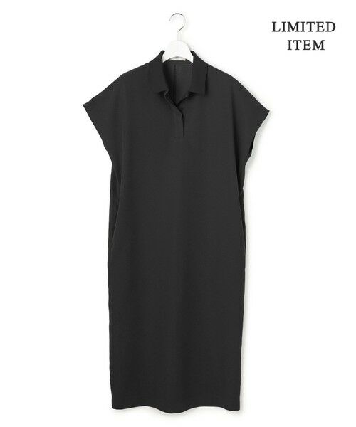 ICB / アイシービー ロング・マキシ丈ワンピース | 【WEB限定】FluidBackSatin ニット衿シャツワンピース | 詳細12