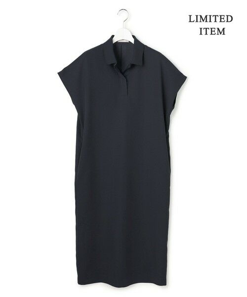 ICB / アイシービー ロング・マキシ丈ワンピース | 【WEB限定】FluidBackSatin ニット衿シャツワンピース | 詳細14