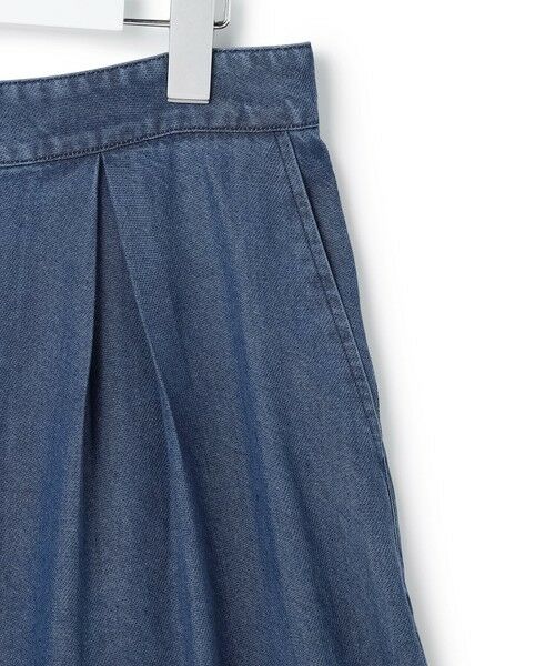 ICB / アイシービー その他パンツ | ナチュラルソフトデニム タックワイドパンツ | 詳細15