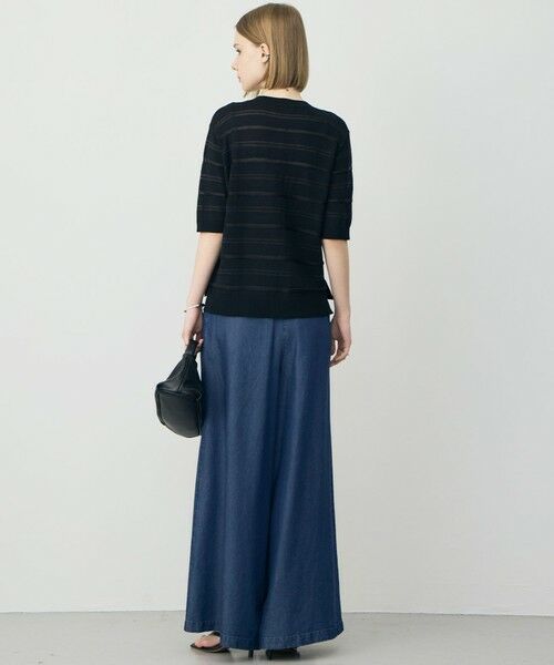 ICB / アイシービー その他パンツ | ナチュラルソフトデニム タックワイドパンツ | 詳細4