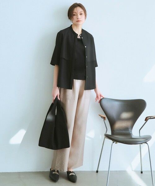 ICB / アイシービー その他パンツ | ワッシャーツイル ワイドストレートパンツ | 詳細1