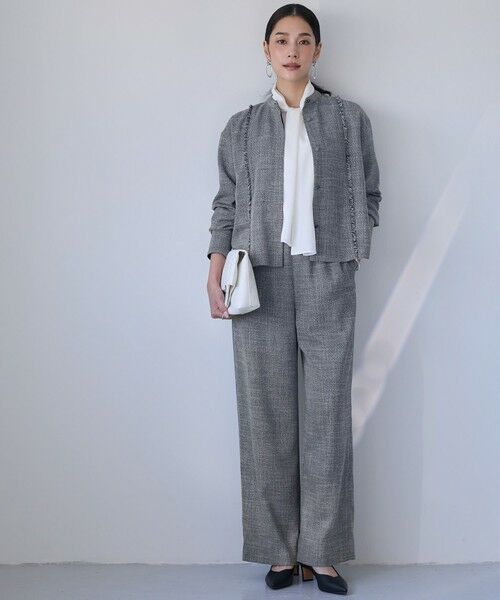 ICB / アイシービー その他パンツ | ライトスラブツイード ワイドパンツ | 詳細5