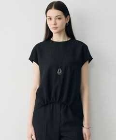 ICB / アイシービー シャツ・ブラウス | FluidBackSatin フレンチスリーブブラウス
