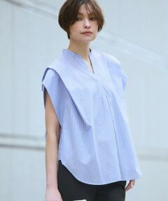 ICB / アイシービー シャツ・ブラウス | シルフィーローン スキッパータックデザインブラウス