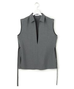ICB / アイシービー シャツ・ブラウス | 【WEB＆一部店舗限定】SerikaWorsted ノースリーブスキッパーブラウス