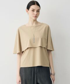 ICB / アイシービー カットソー | 【WEB限定カラーあり】マットスキューバ ケープデザインカットソー