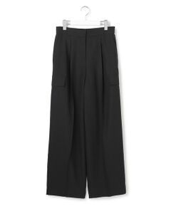 ICB / アイシービー その他パンツ | FluidBackSatin ワイドストレートカーゴパンツ