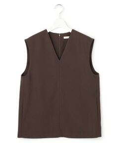 ICB / アイシービー ベスト | FluidBackSatin Vネックジレ