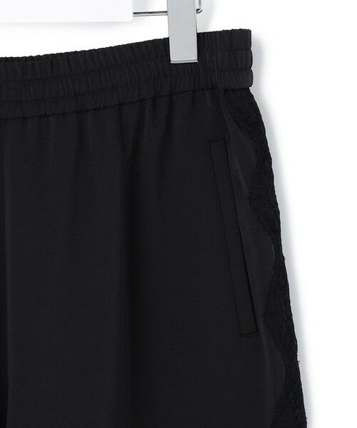ICB / アイシービー その他パンツ | レースコンビダルサテン ワイドストレートパンツ | 詳細4