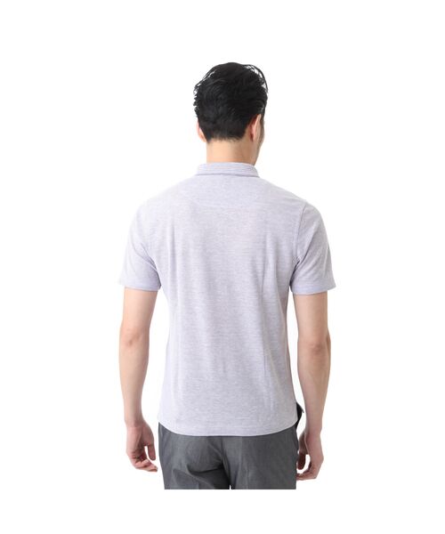 **ILFARO / イルファーロ ポロシャツ | リネン混ハニカム鹿の子ショールカラーポロ | 詳細1