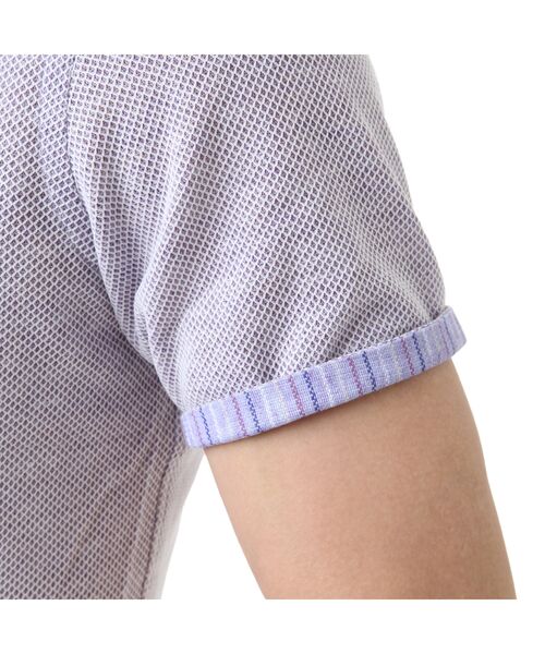 **ILFARO / イルファーロ ポロシャツ | リネン混ハニカム鹿の子ショールカラーポロ | 詳細2