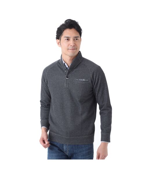 ＊＊ILFARO / イルファーロ カットソー | ハーフスタンドカラートレーナー（グレー4）